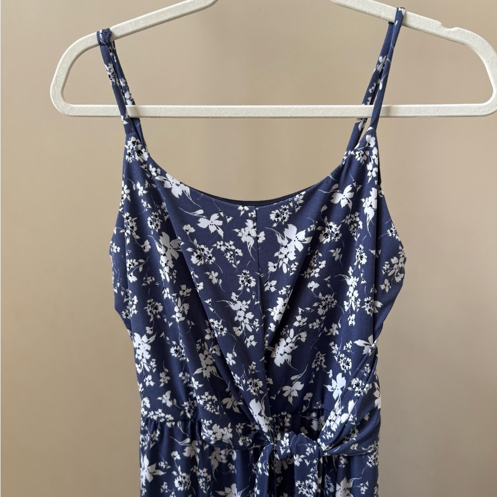 Gilli Navy and White Floral Romper